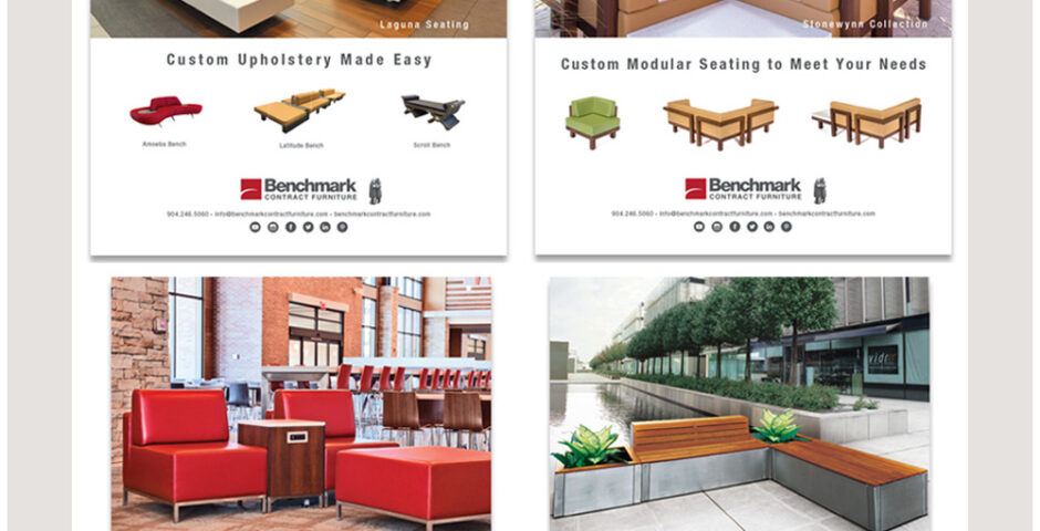Benchmark Contract Furniture^Trade Magazine Print Ads