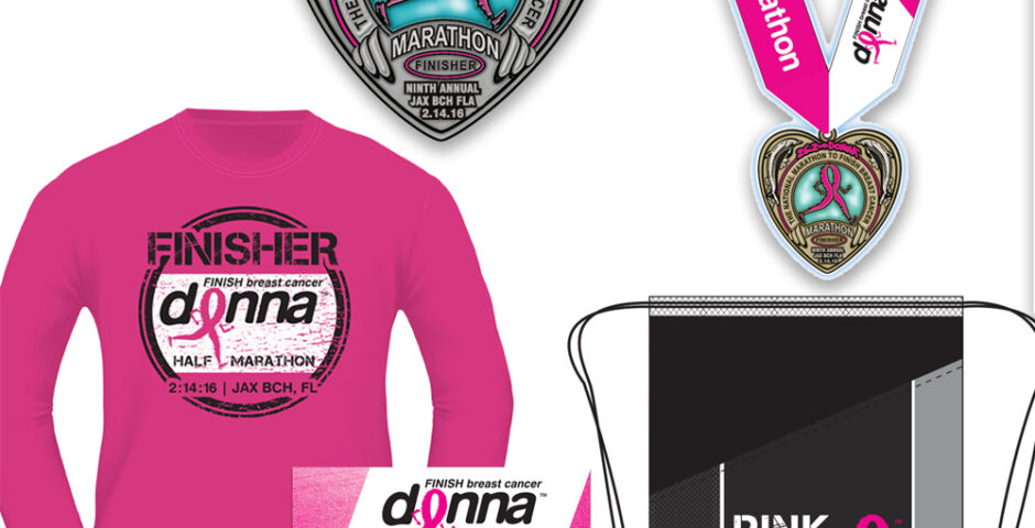 Donna Breast Cancer Marathon^Race Swag