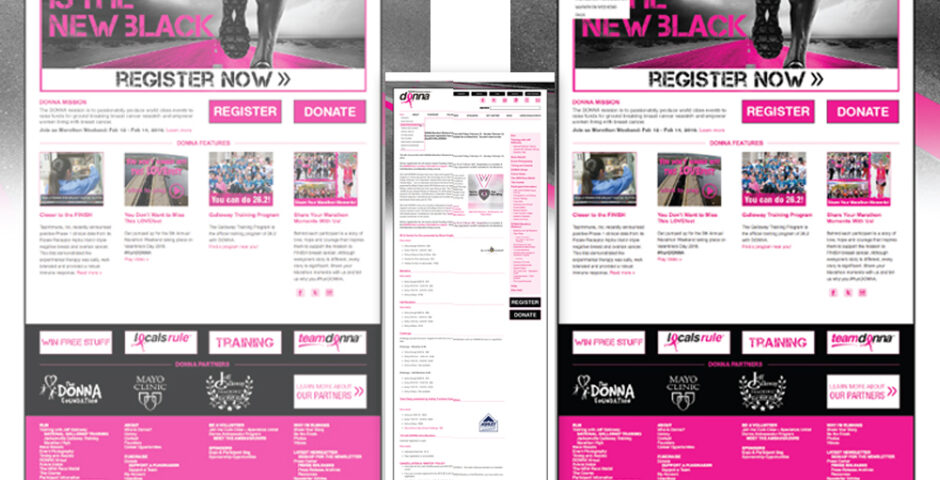Donna Breast Cancer Marathon^Web Advertising